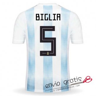 Camiseta Argentina Primera Equipacion 5#BIGLIA 2018