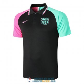 Camiseta Barcelona Polo Purple Black Green 2020/2021