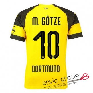 Camiseta Borussia Dortmund Primera Equipacion 10#M.GOTZE 2018-2019