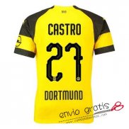 Camiseta Borussia Dortmund Primera Equipacion 27#CASTRO 2018-2019