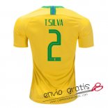 Camiseta Brasil Primera Equipacion 2#T.SILVA 2018