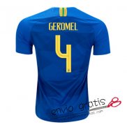 Camiseta Brasil Segunda Equipacion 4#GEROMEL 2018