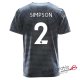 Camiseta Leicester City Segunda Equipacion 2#SIMPSON 2018-2019