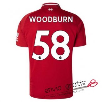 Camiseta Liverpool Primera Equipacion 58#WOODBURN 2018-2019