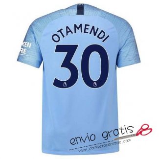 Camiseta Manchester City Primera Equipacion 30#OTAMENDI 2018-2019