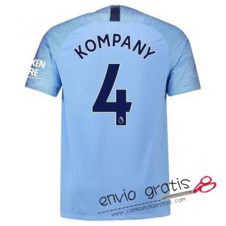 Camiseta Manchester City Primera Equipacion 4#KOMPANY 2018-2019