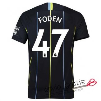 Camiseta Manchester City Segunda Equipacion 47#FODEN 2018-2019