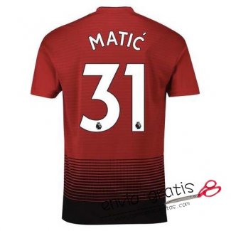 Camiseta Manchester United Primera Equipacion 31#MATIC 2018-2019