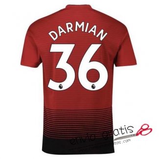 Camiseta Manchester United Primera Equipacion 36#DARMIAN 2018-2019