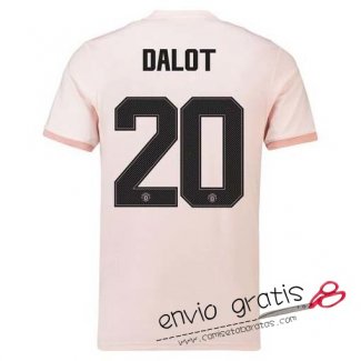Camiseta Manchester United Segunda Equipacion 20#DALOT Cup Printing 2018-2019