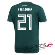 Camiseta Mexico Primera Equipacion 21#E.ALVAREZ 2018