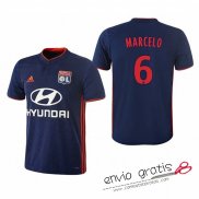 Camiseta Olympique Lyonnais Segunda Equipacion 6#MARCELO 2018-2019