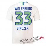 Camiseta VfL Wolfsburg Segunda Equipacion 33#GINCZEK 2018-2019