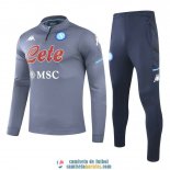 Napoli Sudadera De Entrenamiento Grey + Pantalon 2020/2021