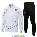 PSG x Jordan Chaqueta White Black Streak + Pantalon Black 2021/2022 PSG x Jordan Chaqueta White Black Streak + Pantalon Black 2021/2022