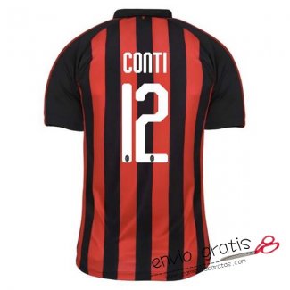 Camiseta AC Milan Primera Equipacion 12#CONTI 2018-2019