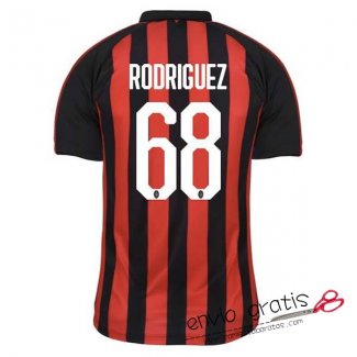 Camiseta AC Milan Primera Equipacion 68#RODRIGUEZ 2018-2019