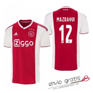 Camiseta Ajax Primera Equipacion 12#MAZRAOUI 2018-2019