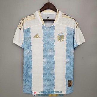 Camiseta Argentina Commemorative Edition White Blue 2021/2022