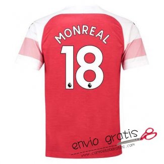 Camiseta Arsenal Primera Equipacion 18#MONREAL 2018-2019