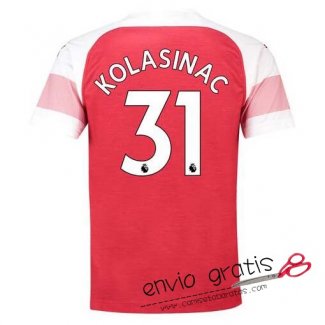 Camiseta Arsenal Primera Equipacion 31#KOLASINAC 2018-2019