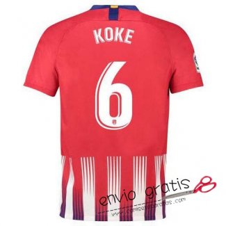 Camiseta Atletico de Madrid Primera Equipacion 6#KOKE 2018-2019