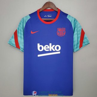 Camiseta Barcelona Training Blue Red Green 2021/2022