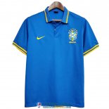 Camiseta Brasil Polo Blue 2020/2021