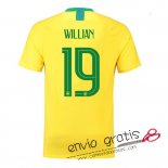 Camiseta Brasil Primera Equipacion 19#WILLIAN 2018