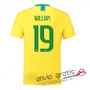 Camiseta Brasil Primera Equipacion 19#WILLIAN 2018