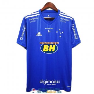 Camiseta Cruzeiro Primera Equipacion 2020/2021 All Sponsors