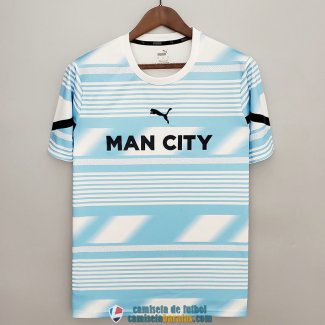 Camiseta Manchester City Pre Match Training Blue I 2022/2023