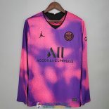 Camiseta Manga Larga PSG x Jordan Fourth 2020/2021 Camiseta Manga Larga PSG x Jordan Fourth 2020/2021