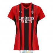 Camiseta Mujer AC Milan Primera Equipacion 2021/2022