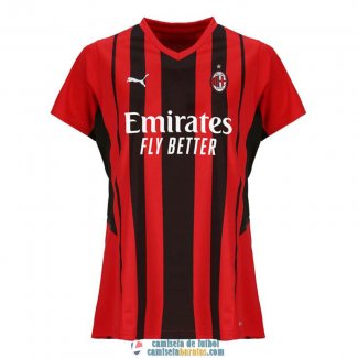 Camiseta Mujer AC Milan Primera Equipacion 2021/2022