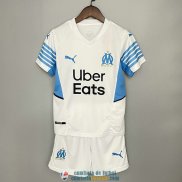 Camiseta Olympique Marseille Ninos Primera Equipacion 2021/2022