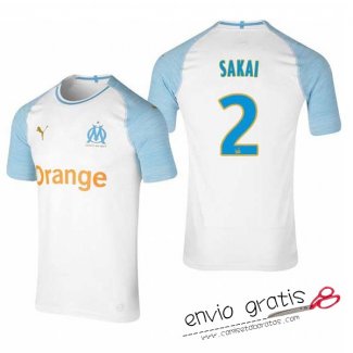 Camiseta Olympique Marseille Primera Equipacion 2#SAKAI 2018-2019