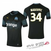 Camiseta Olympique Marseille Segunda Equipacion 34#MARASOVIC 2018-2019