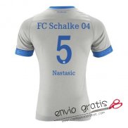 Camiseta Schalke 04 Segunda Equipacion 5#Nastasic 2018-2019