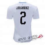 Camiseta Uruguay Segunda Equipacion 2#J.M.GIMENEZ 2018