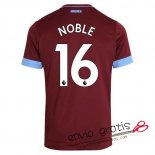 Camiseta West Ham United Primera Equipacion 16#NOBLE 2018-2019