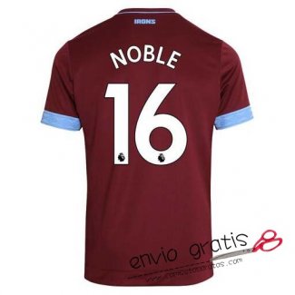 Camiseta West Ham United Primera Equipacion 16#NOBLE 2018-2019