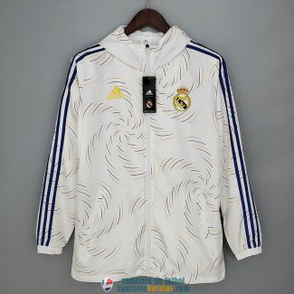 Real Madrid Chaqueta Rompevientos White Streak 2021/2022