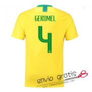 Camiseta Brasil Primera Equipacion 4#GEROMEL 2018