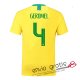 Camiseta Brasil Primera Equipacion 4#GEROMEL 2018