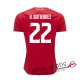 Camiseta Costa Rica Primera Equipacion 22#K.GUTIERREZ 2018