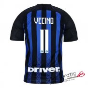 Camiseta Inter Milan Primera Equipacion 11#VECINO 2018-2019