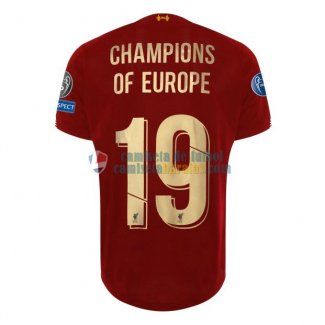Camiseta Liverpool Primera Equipacion CHAMPIONS OF EUROPE 19