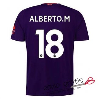 Camiseta Liverpool Segunda Equipacion 18#ALBERTO.M 2018-2019
