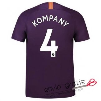 Camiseta Manchester City Tercera Equipacion 4#KOMPANY 2018-2019